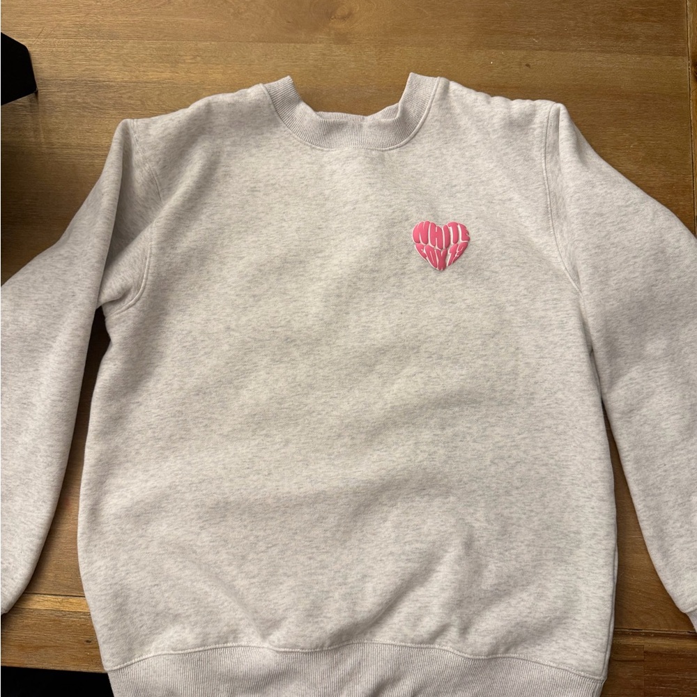 Gray White Fox Crewneck Sweatshirt